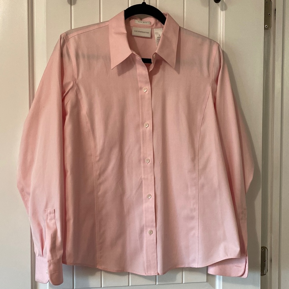 Liz Claiborne Button Down Collared Dress Shirt Size 8